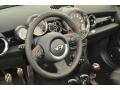 2011 Mini Cooper Checkered Carbon Black/Black Interior Steering Wheel Photo
