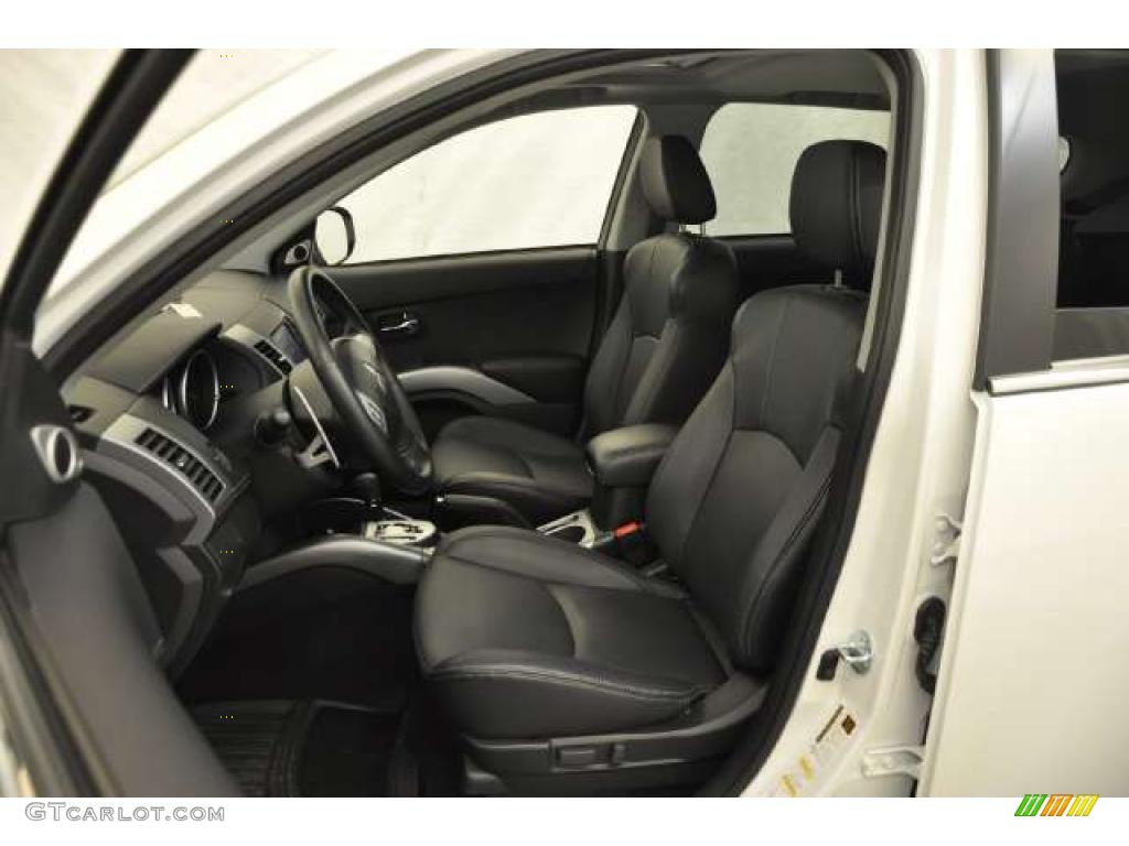 Black Interior 2010 Mitsubishi Outlander GT 4WD Photo #48305851