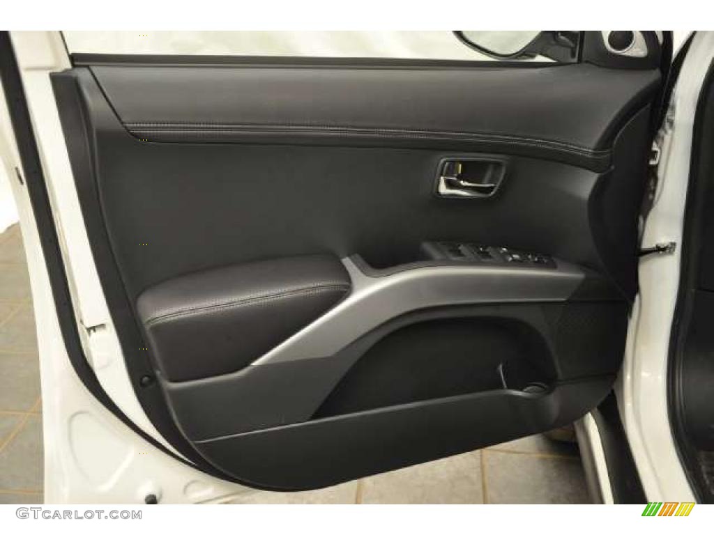2010 Mitsubishi Outlander GT 4WD Black Door Panel Photo #48305866
