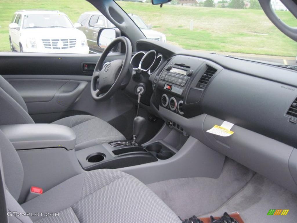 Graphite Gray Interior 2011 Toyota Tacoma Regular Cab 4x4 Photo #48306262