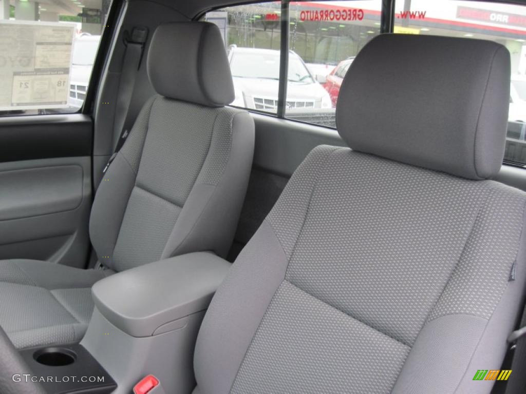 Graphite Gray Interior 2011 Toyota Tacoma Regular Cab 4x4 Photo #48306307