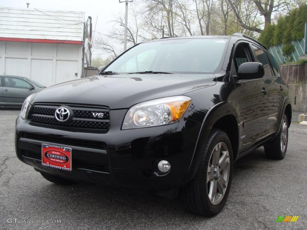 2008 RAV4 Sport V6 4WD - Black / Dark Charcoal photo #4
