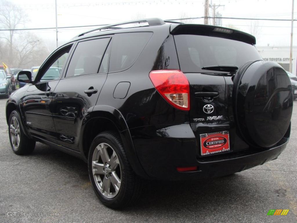2008 RAV4 Sport V6 4WD - Black / Dark Charcoal photo #5