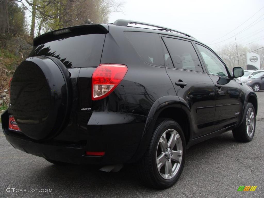 2008 RAV4 Sport V6 4WD - Black / Dark Charcoal photo #9
