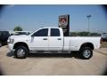 2009 Bright White Dodge Ram 3500 Laramie Quad Cab 4x4 Dually  photo #2