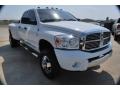 2009 Bright White Dodge Ram 3500 Laramie Quad Cab 4x4 Dually  photo #11