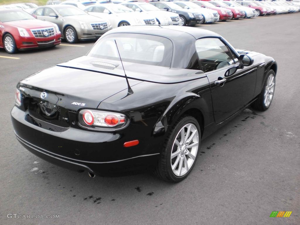 Brilliant Black 2008 Mazda MX-5 Miata Grand Touring Hardtop Roadster Exterior Photo #48308230