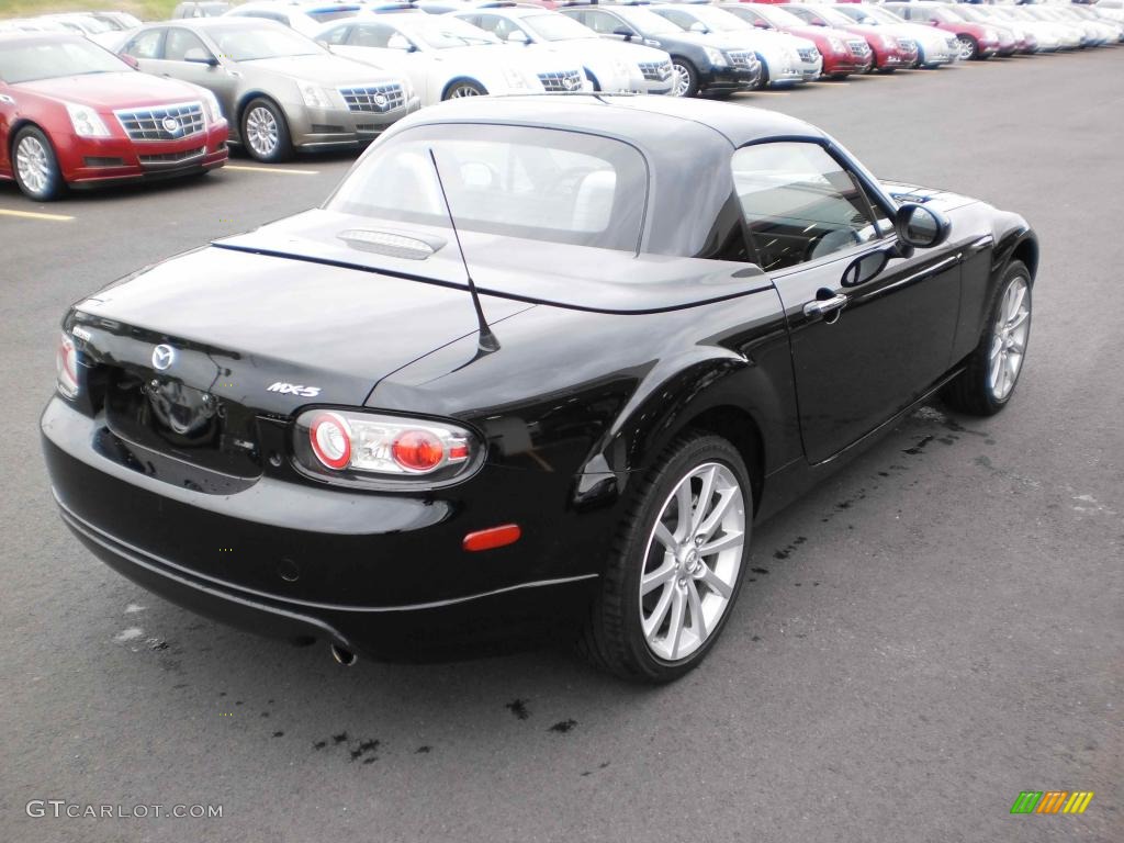 2008 MX-5 Miata Grand Touring Hardtop Roadster - Brilliant Black / Tan photo #5