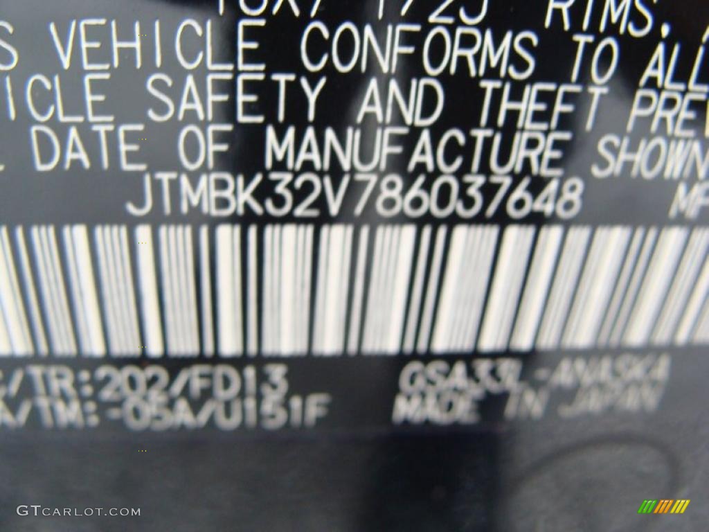2008 RAV4 Sport V6 4WD - Black / Dark Charcoal photo #31