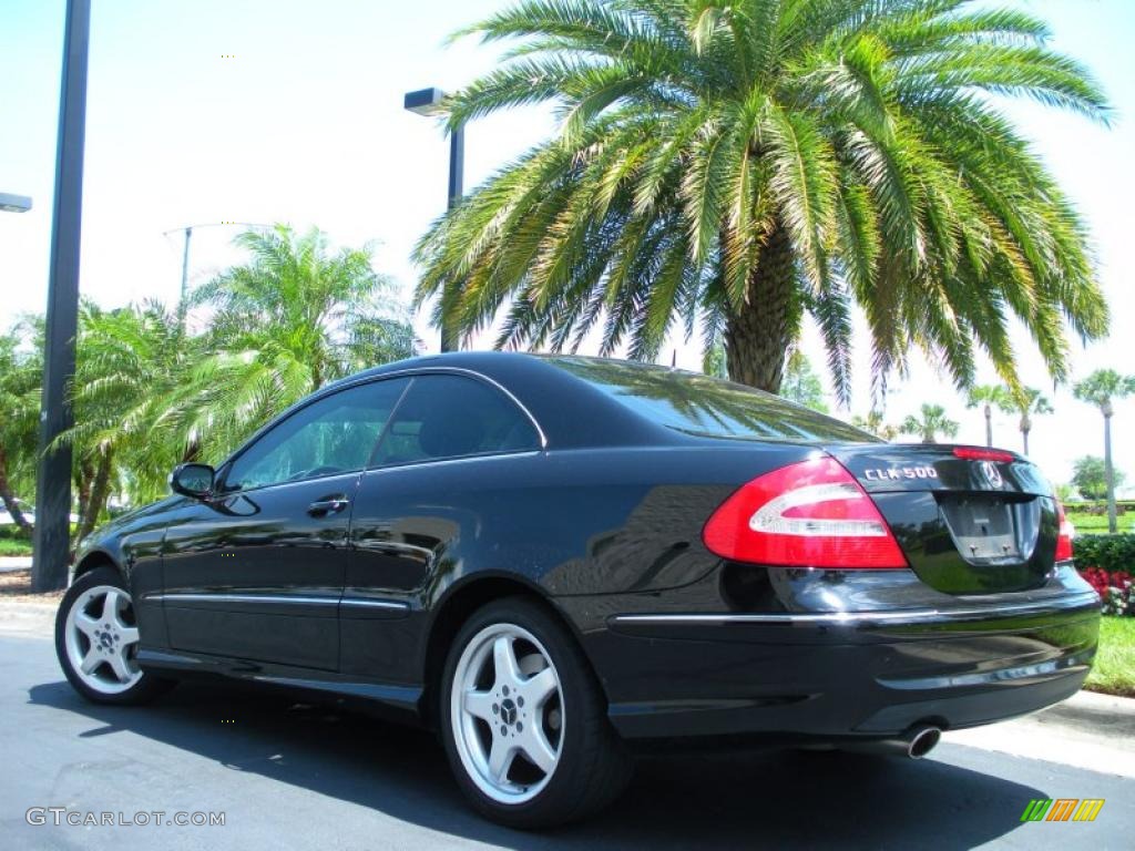 Black 2004 Mercedes-Benz CLK 500 Coupe Exterior Photo #48308251