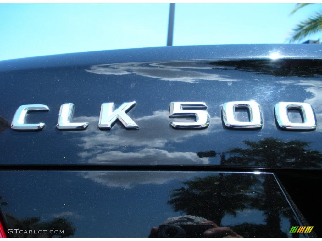 2004 CLK 500 Coupe - Black / Stone photo #9
