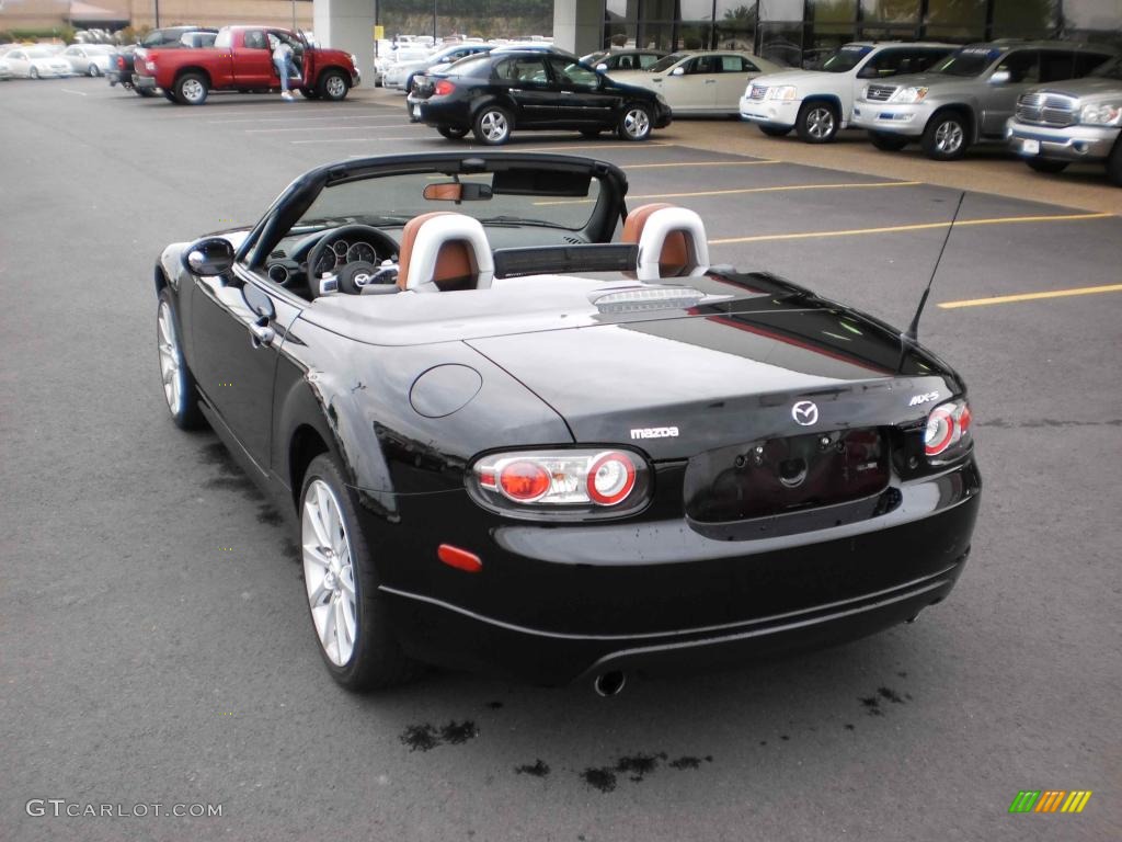 Brilliant Black 2008 Mazda MX-5 Miata Grand Touring Hardtop Roadster Exterior Photo #48308443