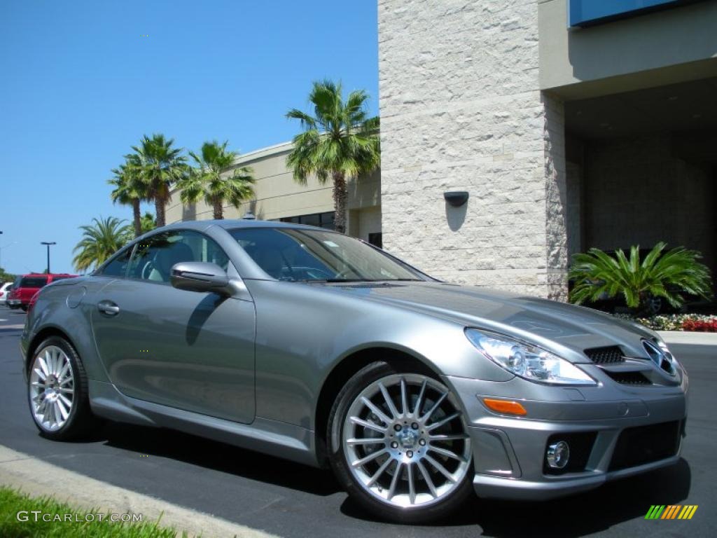 Palladium Silver Metallic 2010 Mercedes-Benz SLK 300 Roadster Exterior Photo #48309331