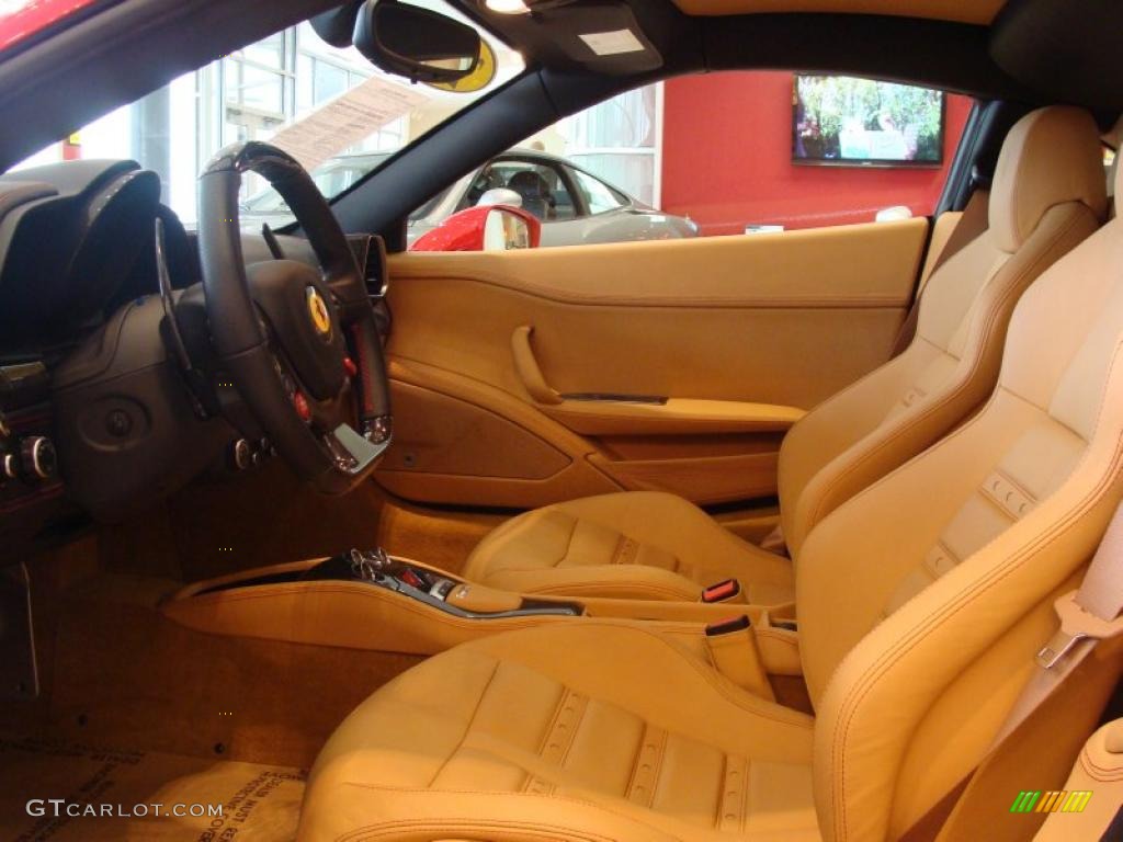 Beige Interior 2010 Ferrari 458 Italia Photo #48310093