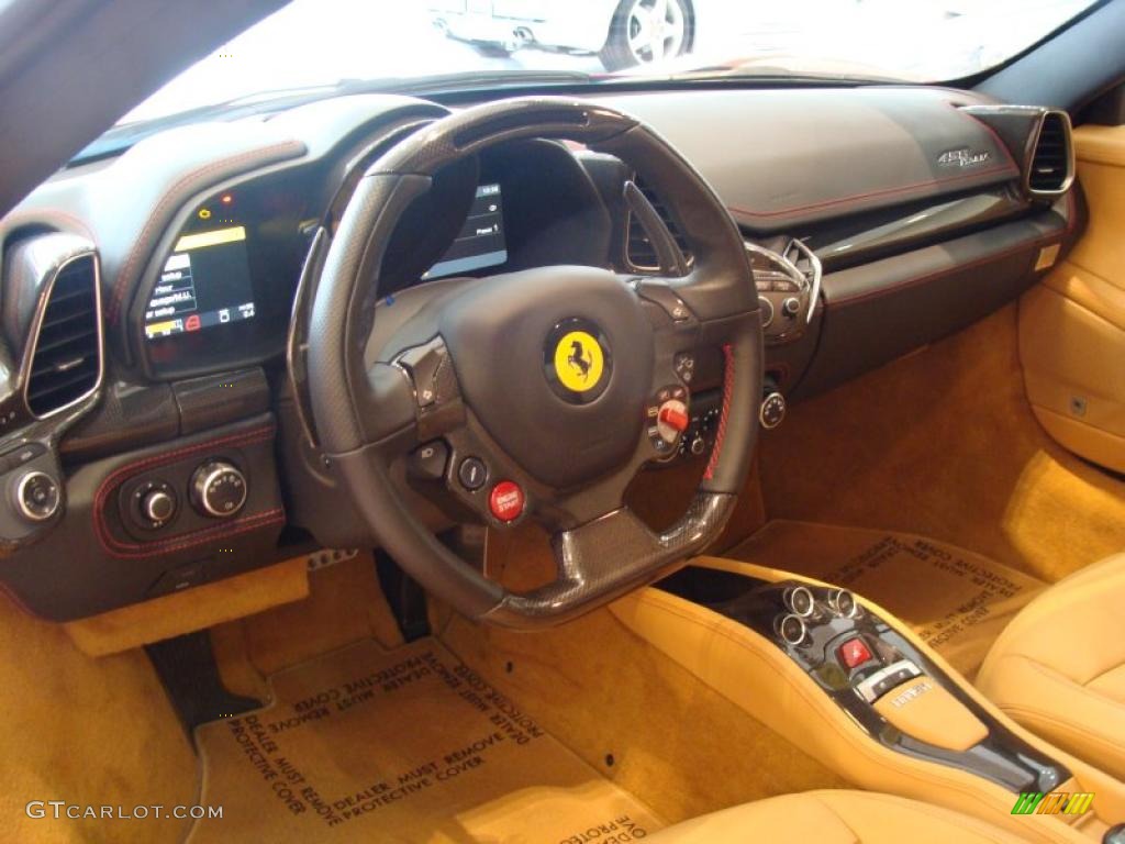 Beige Interior 2010 Ferrari 458 Italia Photo #48310105