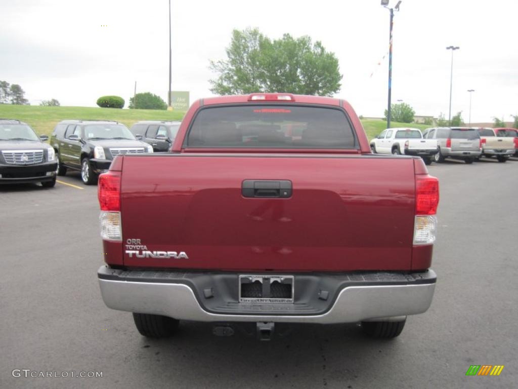 2010 Tundra CrewMax - Salsa Red Pearl / Sand Beige photo #4