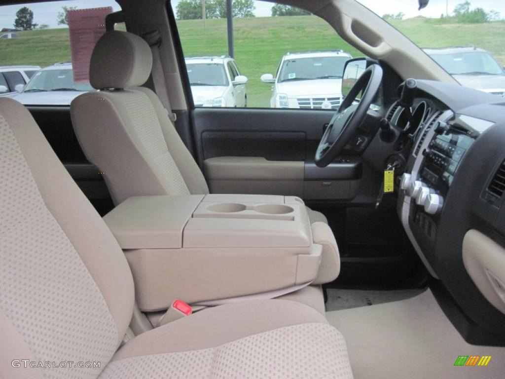 2010 Tundra CrewMax - Salsa Red Pearl / Sand Beige photo #15