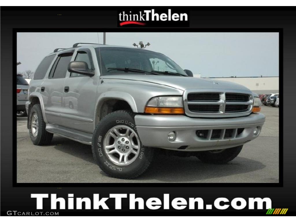 2002 Durango SLT 4x4 - Bright Silver Metallic / Dark Slate Gray photo #1