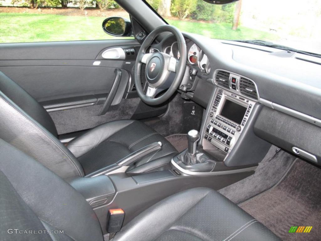 Black Interior 2007 Porsche 911 Carrera 4S Coupe Photo #48312394