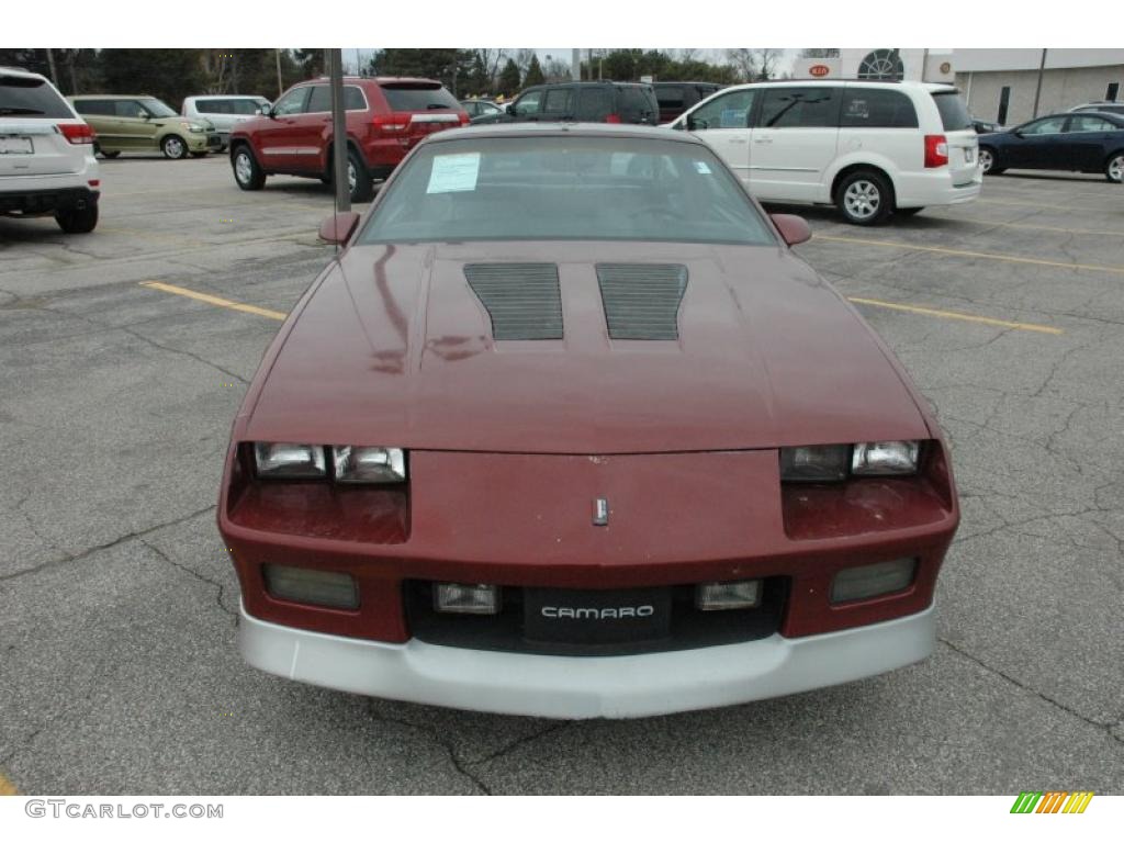 1986 Camaro Z28 Coupe - Dark Red Metallic / Gray photo #2