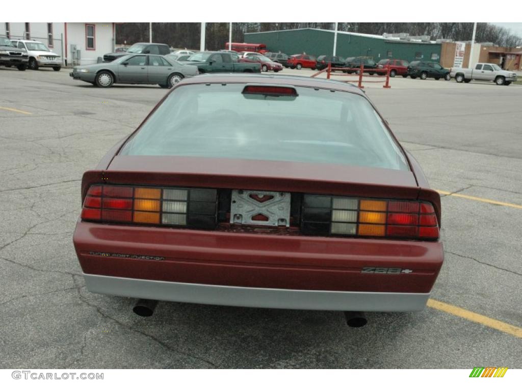 1986 Camaro Z28 Coupe - Dark Red Metallic / Gray photo #4