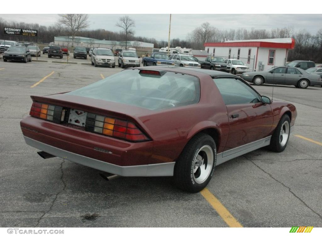 1986 Camaro Z28 Coupe - Dark Red Metallic / Gray photo #5