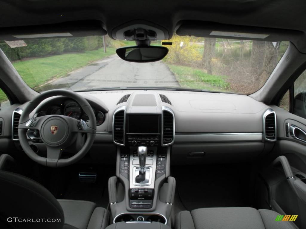 2011 Porsche Cayenne Turbo Platinum Grey Dashboard Photo #48312643