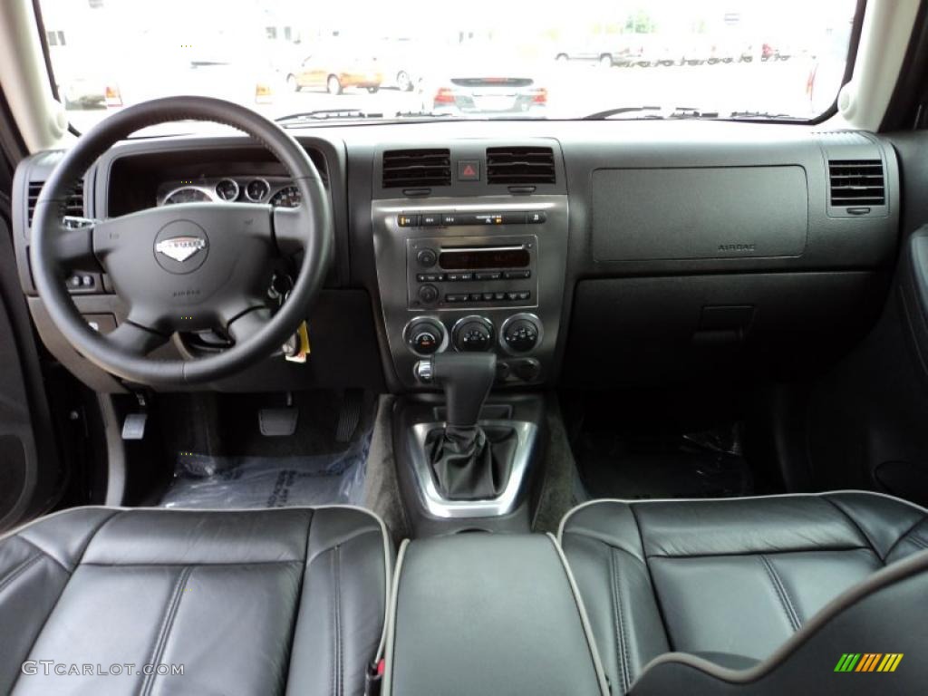 2008 Hummer H3 Alpha Ebony Black Dashboard Photo #48312832