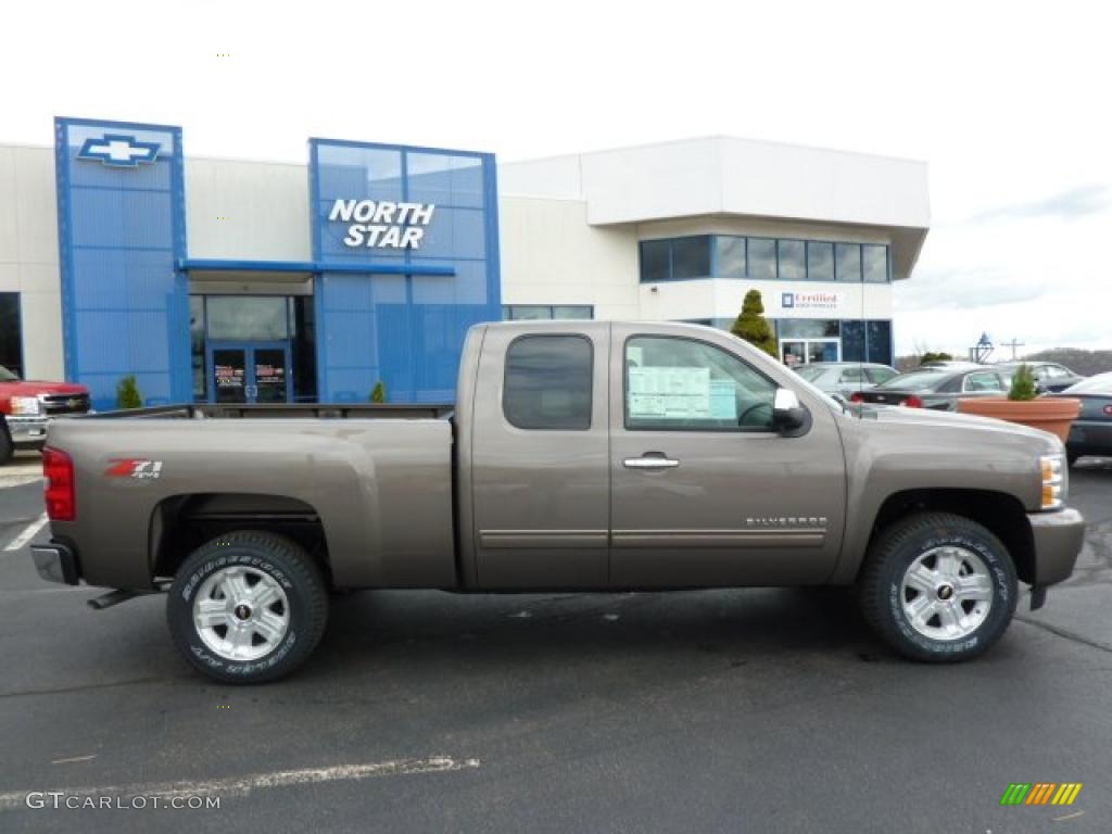 2011 Silverado 1500 LT Extended Cab 4x4 - Mocha Steel Metallic / Ebony photo #11