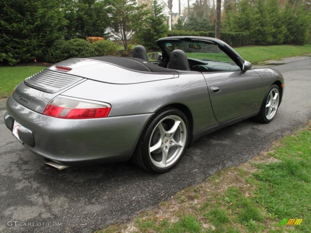 Seal Grey Metallic 2002 Porsche 911 Carrera Cabriolet Exterior Photo #48312862