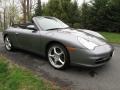 2002 Seal Grey Metallic Porsche 911 Carrera Cabriolet  photo #8