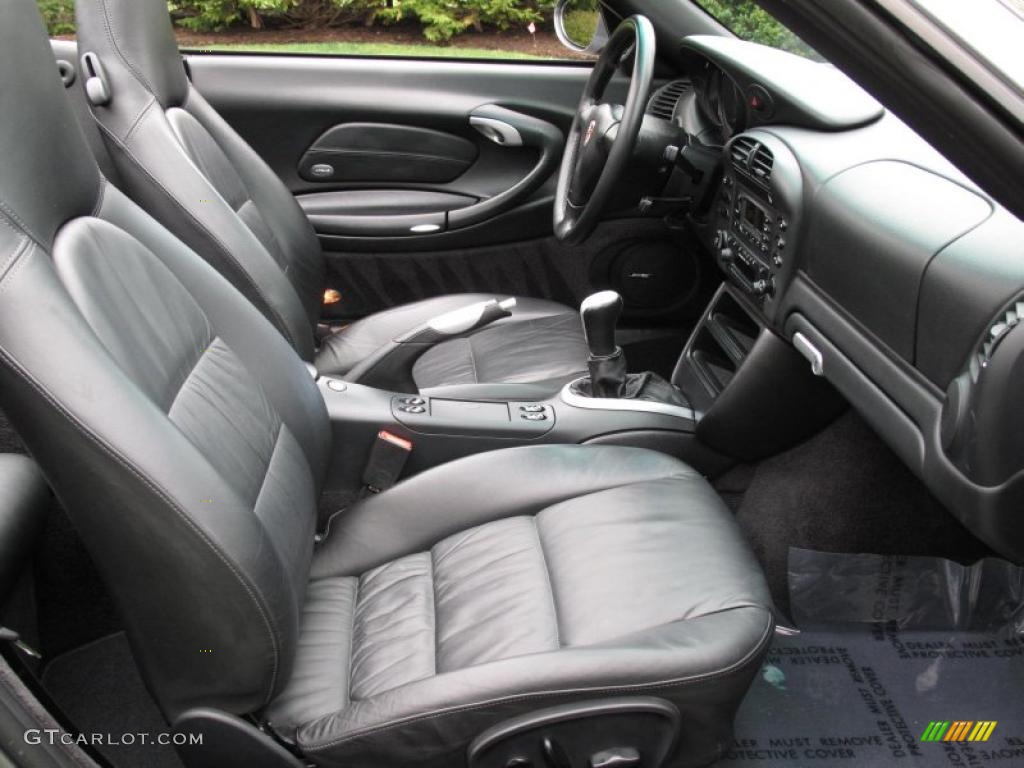 Black Interior 2002 Porsche 911 Carrera Cabriolet Photo #48312988