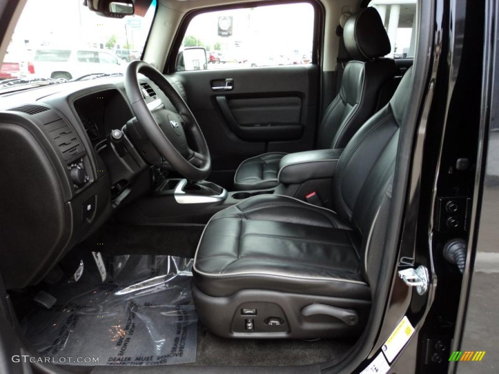 Ebony Black Interior 2007 Hummer H3 X Photo #48313012