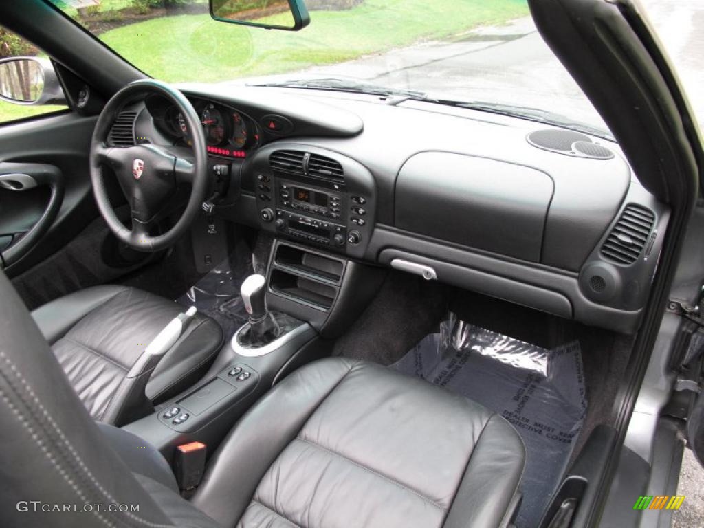 2002 Porsche 911 Carrera Cabriolet Black Dashboard Photo #48313021