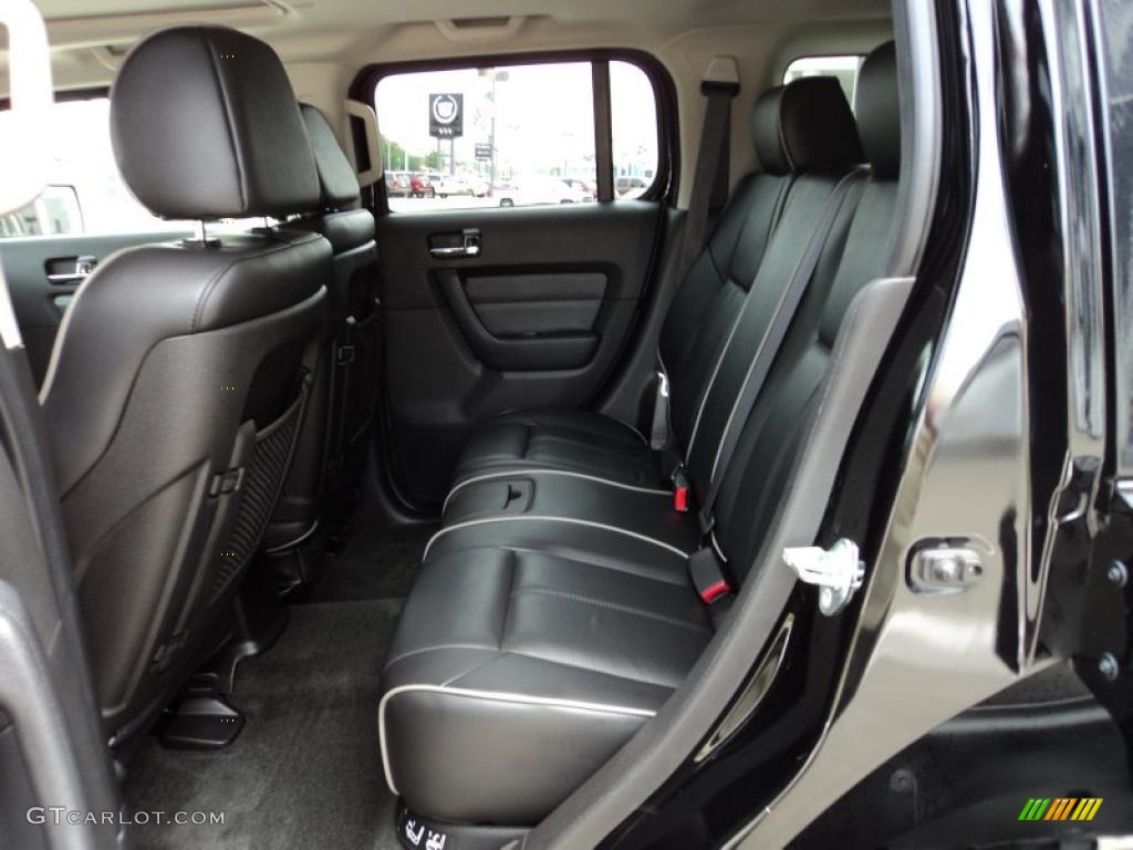 Ebony Black Interior 2007 Hummer H3 X Photo #48313024