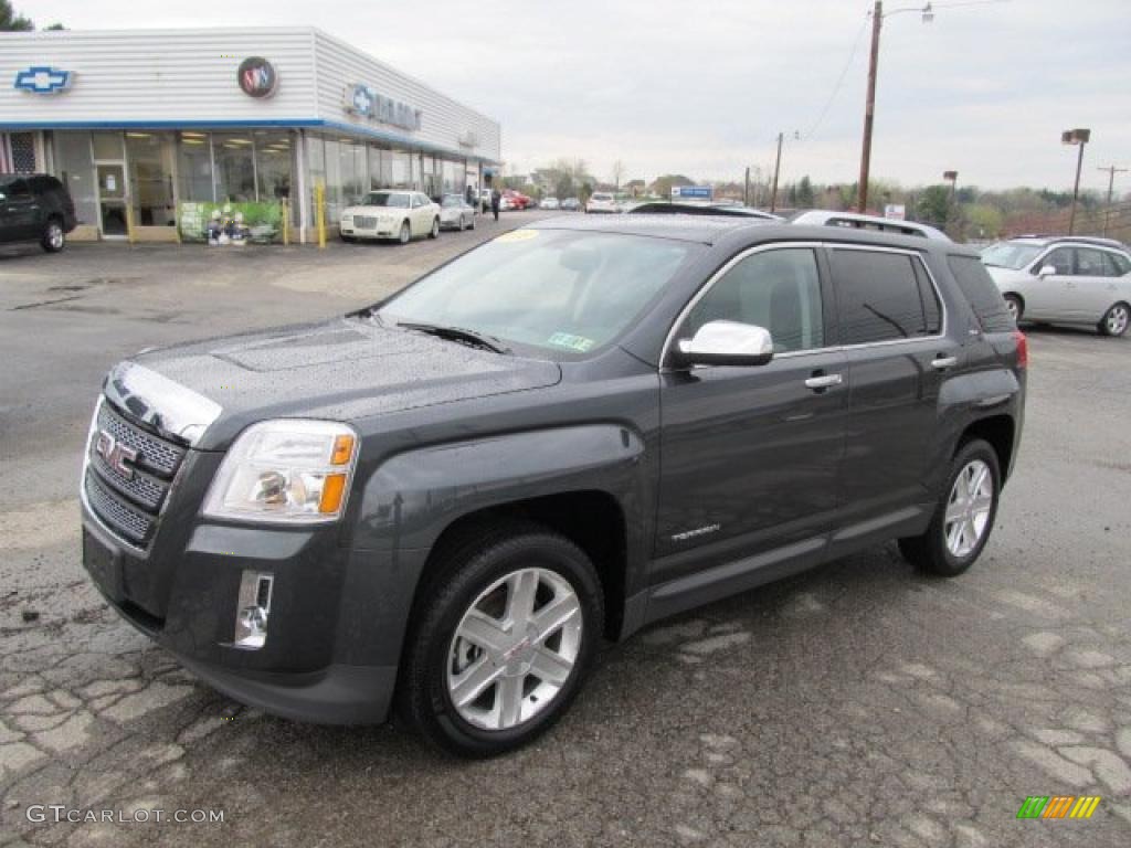 2010 Terrain SLT AWD - Cyber Gray Metallic / Light Titanium photo #1