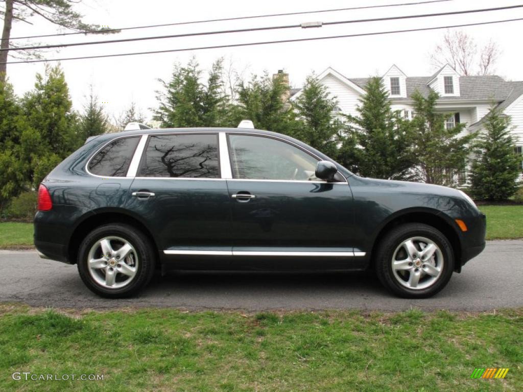 2004 Cayenne S - Dark Teal Metallic / Havanna/Sand Beige photo #7