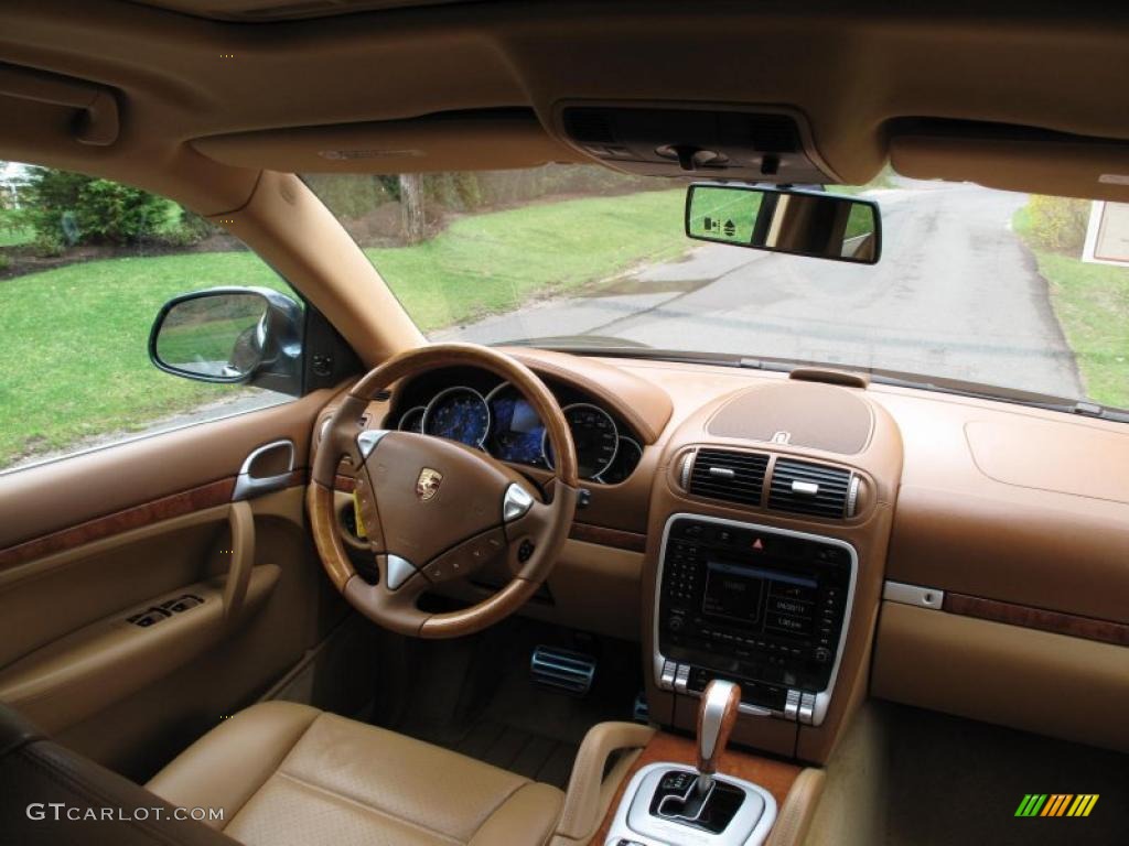 2004 Cayenne S - Dark Teal Metallic / Havanna/Sand Beige photo #12