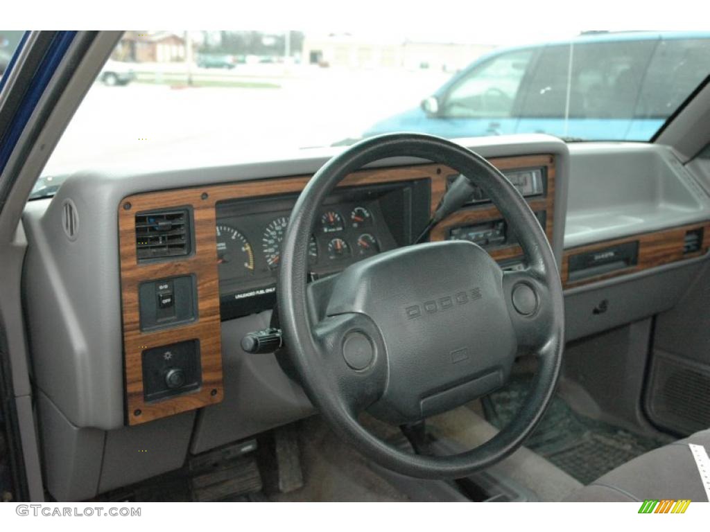 1994 Dodge Dakota SLT Regular Cab 4x4 Gray Steering Wheel Photo #48313318
