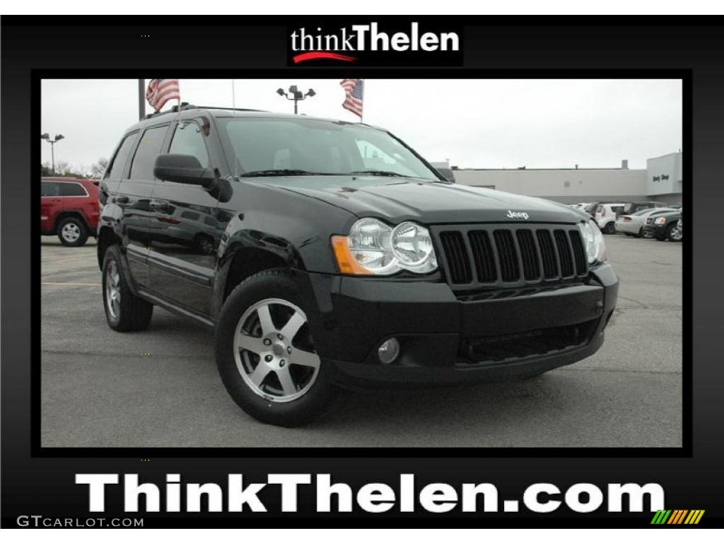 2008 Grand Cherokee Laredo 4x4 - Black / Dark Slate Gray photo #1
