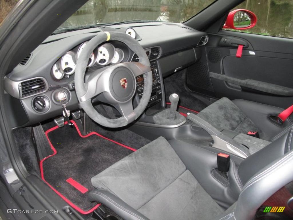 2010 Porsche 911 GT3 RS Black w/Alcantara Dashboard Photo #48313591