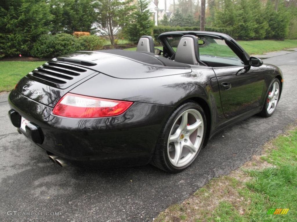 Black 2006 Porsche 911 Carrera 4S Cabriolet Exterior Photo #48313834