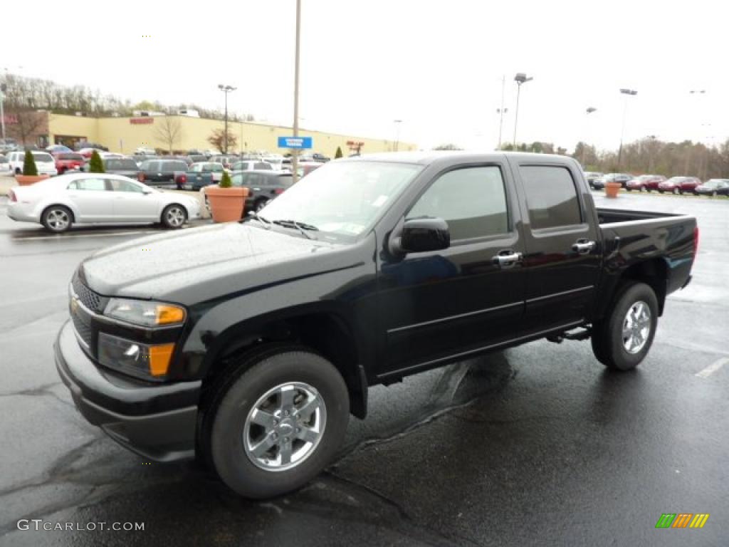 Black 2011 Chevrolet Colorado LT Crew Cab 4x4 Exterior Photo #48313900