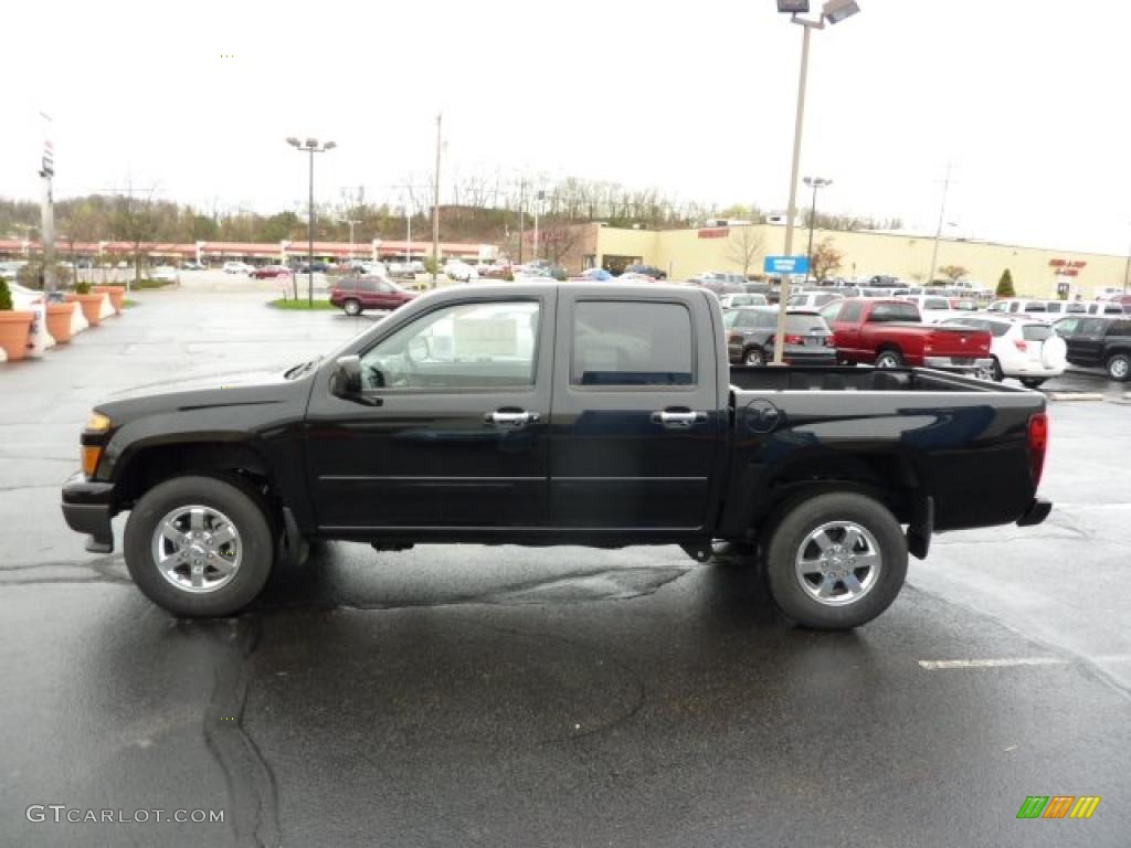 Black 2011 Chevrolet Colorado LT Crew Cab 4x4 Exterior Photo #48313915