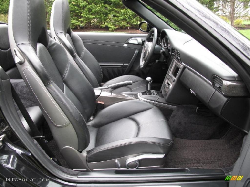 Black Interior 2006 Porsche 911 Carrera 4S Cabriolet Photo #48313942