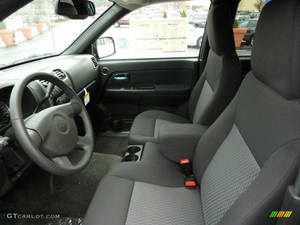 Ebony Interior 2011 Chevrolet Colorado LT Crew Cab 4x4 Photo #48313954