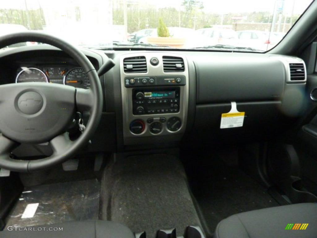 2011 Chevrolet Colorado LT Crew Cab 4x4 Ebony Dashboard Photo #48313969