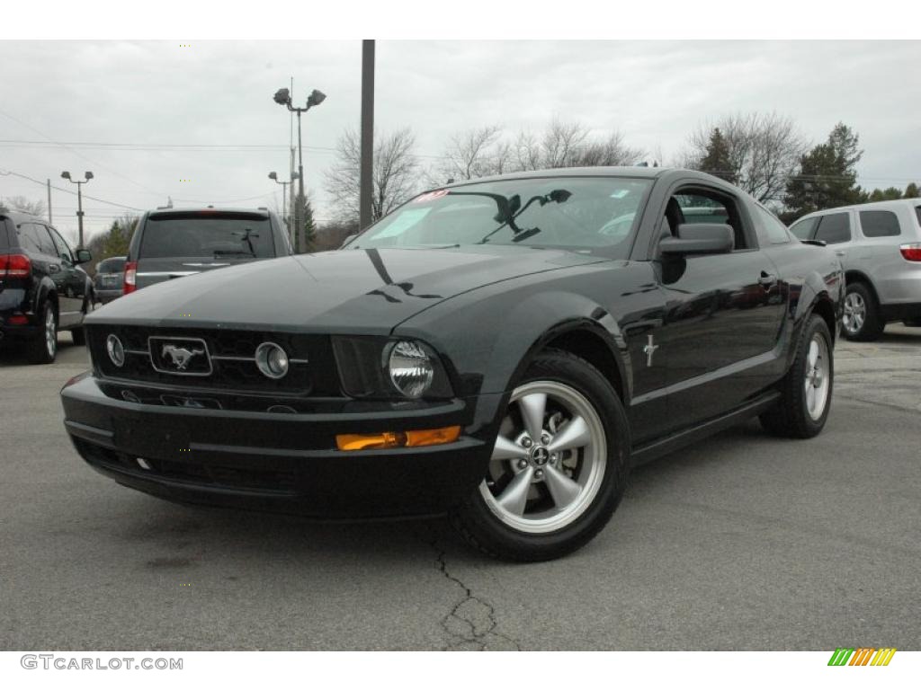 Black 2007 Ford Mustang V6 Premium Coupe Exterior Photo #48314110