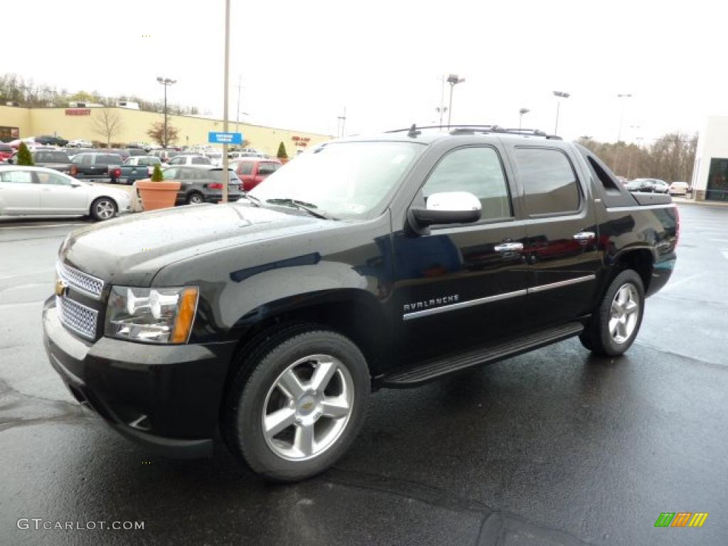 Black 2011 Chevrolet Avalanche LTZ 4x4 Exterior Photo #48314188