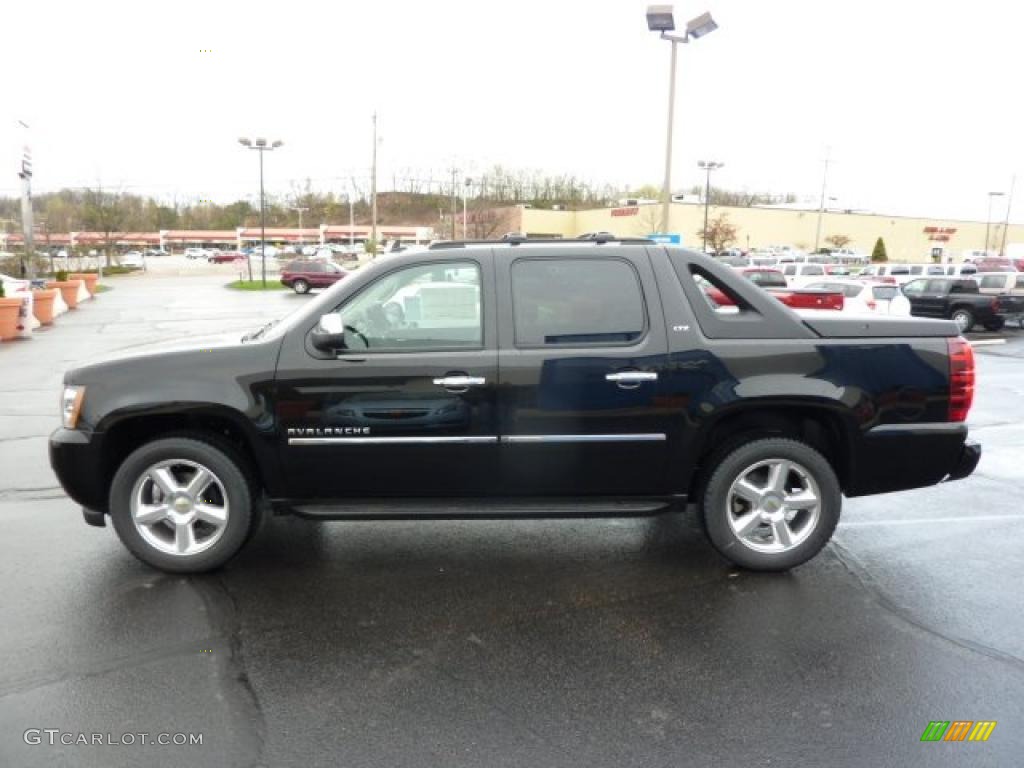 Black 2011 Chevrolet Avalanche LTZ 4x4 Exterior Photo #48314203